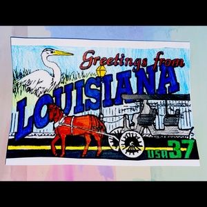 “Greetings from Louisiana” Postcard